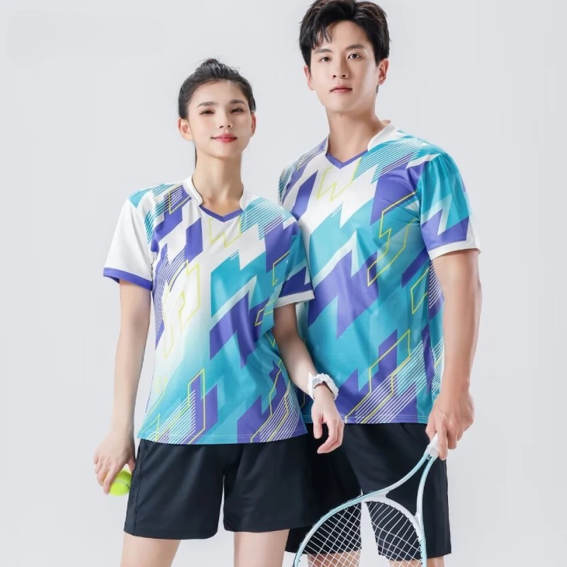 New Men's T-shirts Women Quick - Badminton Jersey 评论和价格