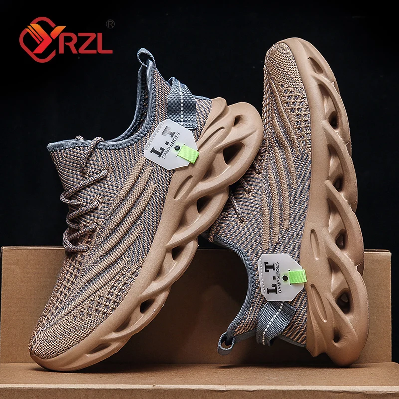 YRZL Men Sports Running Black  - Badminton Shoes 评论和价格